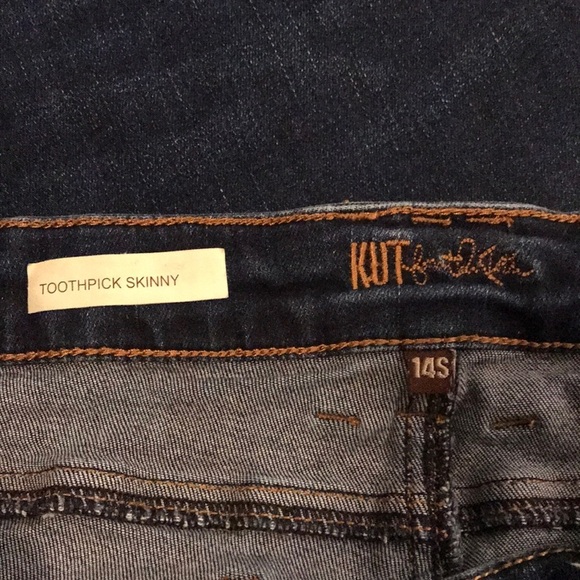 Kut from the Kloth toothpick skinny jeans 14 short - Picture 4 of 8